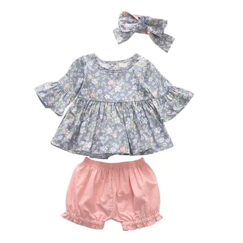 Summer Baby Girls Sweet Girls Clothing Set Shirt Short with Headband Casual Clothing Set for Girls
Summer Baby Girls Sweet Girls Clothing Set Shirt Short with Headband Casual Clothing Set for Girls