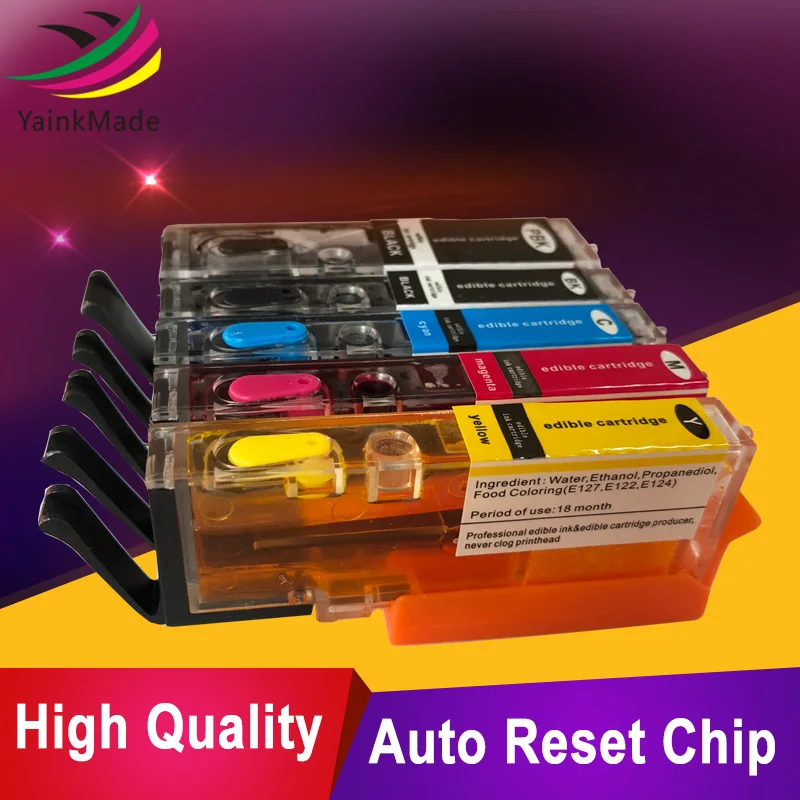 5PK excellent quality Refilled ink cartridge For Canon PGI550 CLI551 with Itly inport edible ink & ARC chip MG7550 MX725 MX925
5PK excellent quality Refilled ink cartridge For Canon PGI550 CLI551 with Itly inport edible ink & ARC chip MG7550 MX725 MX925