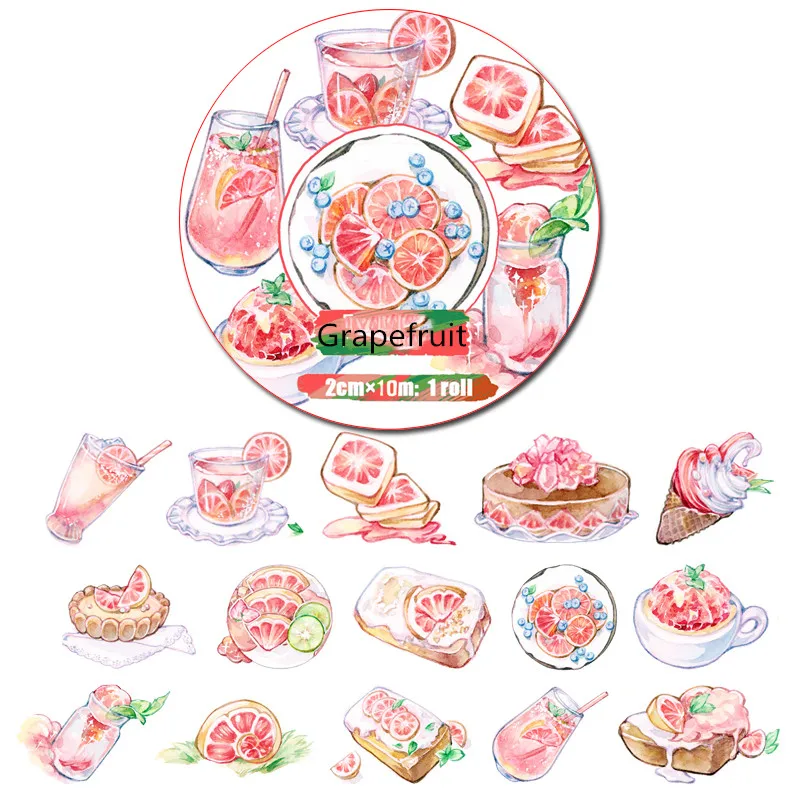 10m long Grapefruit Drink/snack decoration washi Tape DIY planner Diary scrapbooking masking tape Escolar
10m long Grapefruit Drink/snack decoration washi Tape DIY planner Diary scrapbooking masking tape Escolar
