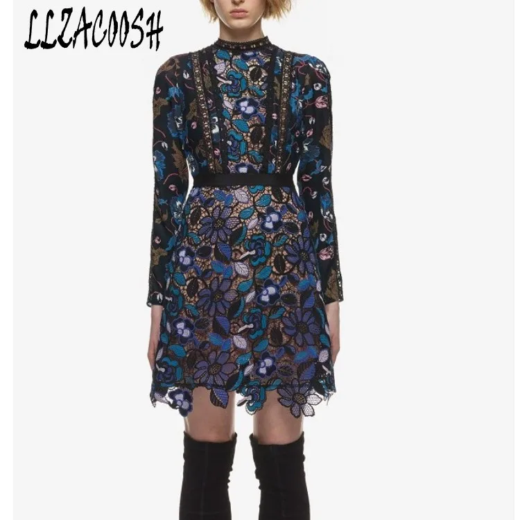 2018 Runway High Quality Self Portrait Style Sexy Women Lace Dress A-Line Patchwork long Sleeve Dresses Autumn New Arrived
2018 Runway High Quality Self Portrait Style Sexy Women Lace Dress A-Line Patchwork long Sleeve Dresses Autumn New Arrived