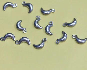 8mm Stainless Steel Cute Hollow Moon Charms Silver tone DIY Jewelry Findings Wholesale
8mm Stainless Steel Cute Hollow Moon Charms Silver tone DIY Jewelry Findings Wholesale