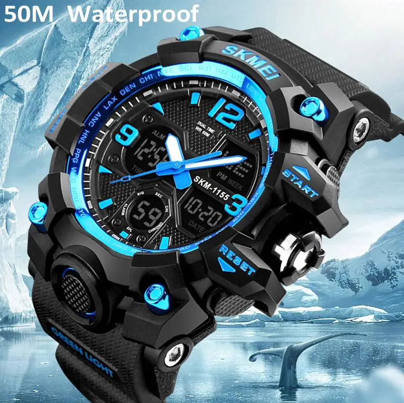 2019 Latest Fashion SKMEI Men's LED Digital Alarm Date Military Sports Army Waterproof Wrist Watch
2019 Latest Fashion SKMEI Men's LED Digital Alarm Date Military Sports Army Waterproof Wrist Watch