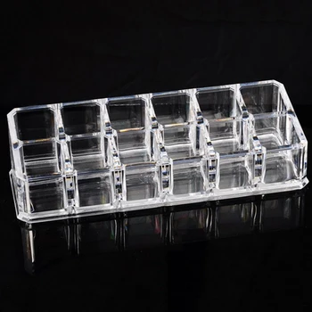 12 Grids Transparent Lipstick Holder Clear Acrylic Display Stand Storage Box Cosmetic Makeup Organizer
12 Grids Transparent Lipstick Holder Clear Acrylic Display Stand Storage Box Cosmetic Makeup Organizer