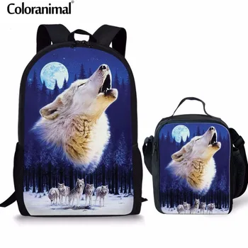 Coloranimal Cool 3D Animal Wolf Pattern Men Kid Set School Backpack Orthopedic Schoolbags Children 2Pcs Set Bagpack Boy Satchel
Coloranimal Cool 3D Animal Wolf Pattern Men Kid Set School Backpack Orthopedic Schoolbags Children 2Pcs Set Bagpack Boy Satchel