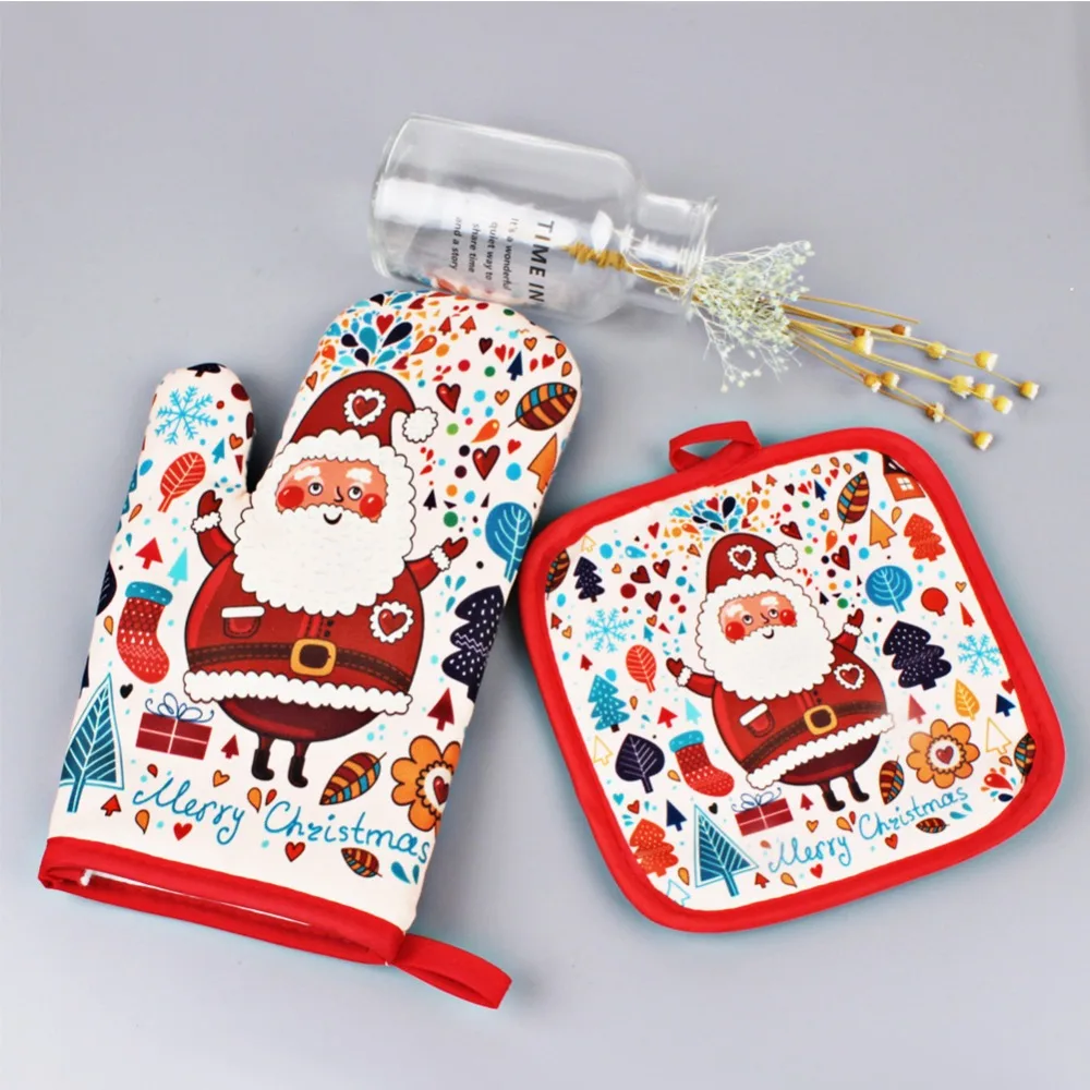 Christmas Baking Anti-Hot Gloves And Pad Oven And Microwave Insulation Mat Kitchen Heat ResFor Home Xmas Party Decoration Supply
Christmas Baking Anti-Hot Gloves And Pad Oven And Microwave Insulation Mat Kitchen Heat ResFor Home Xmas Party Decoration Supply