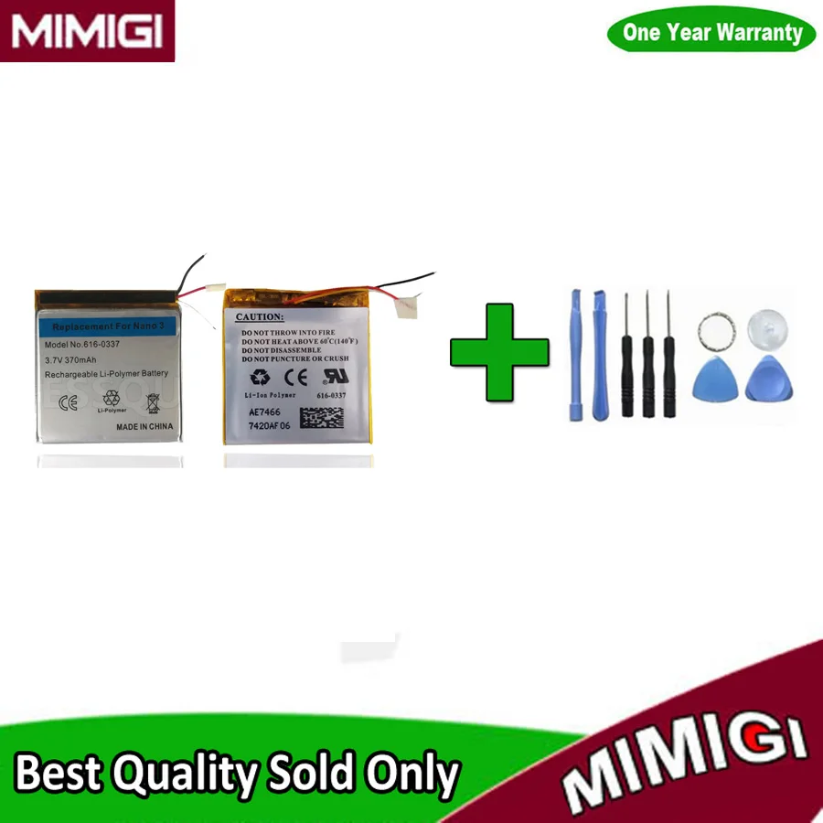 SALE 616-0337 370mAh Battery For Apple iPod Nano 3 3rd 3Gen Batterie Nano3rd Nano3 Accumulator AKKU +Tool Gift
SALE 616-0337 370mAh Battery For Apple iPod Nano 3 3rd 3Gen Batterie Nano3rd Nano3 Accumulator AKKU +Tool Gift