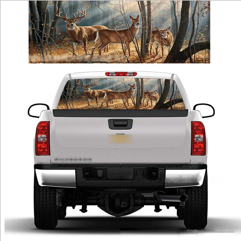 1 PC 135*36cm Dear in Forest Window Mesh Stickers Chritmas Stickers Car Accessory for SUV Pick-up High Beam Protect
1 PC 135*36cm Dear in Forest Window Mesh Stickers Chritmas Stickers Car Accessory for SUV Pick-up High Beam Protect