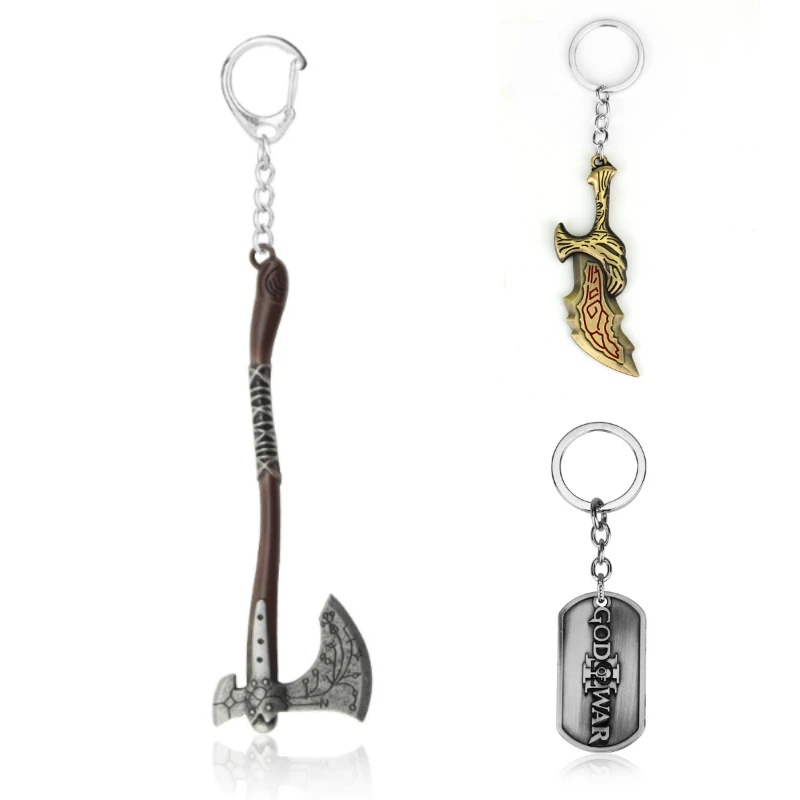 New God of War 4 Kratos Sword Keychain Pendant Keyring Jewelry Men and Women Car Key Chain Accessories
New God of War 4 Kratos Sword Keychain Pendant Keyring Jewelry Men and Women Car Key Chain Accessories