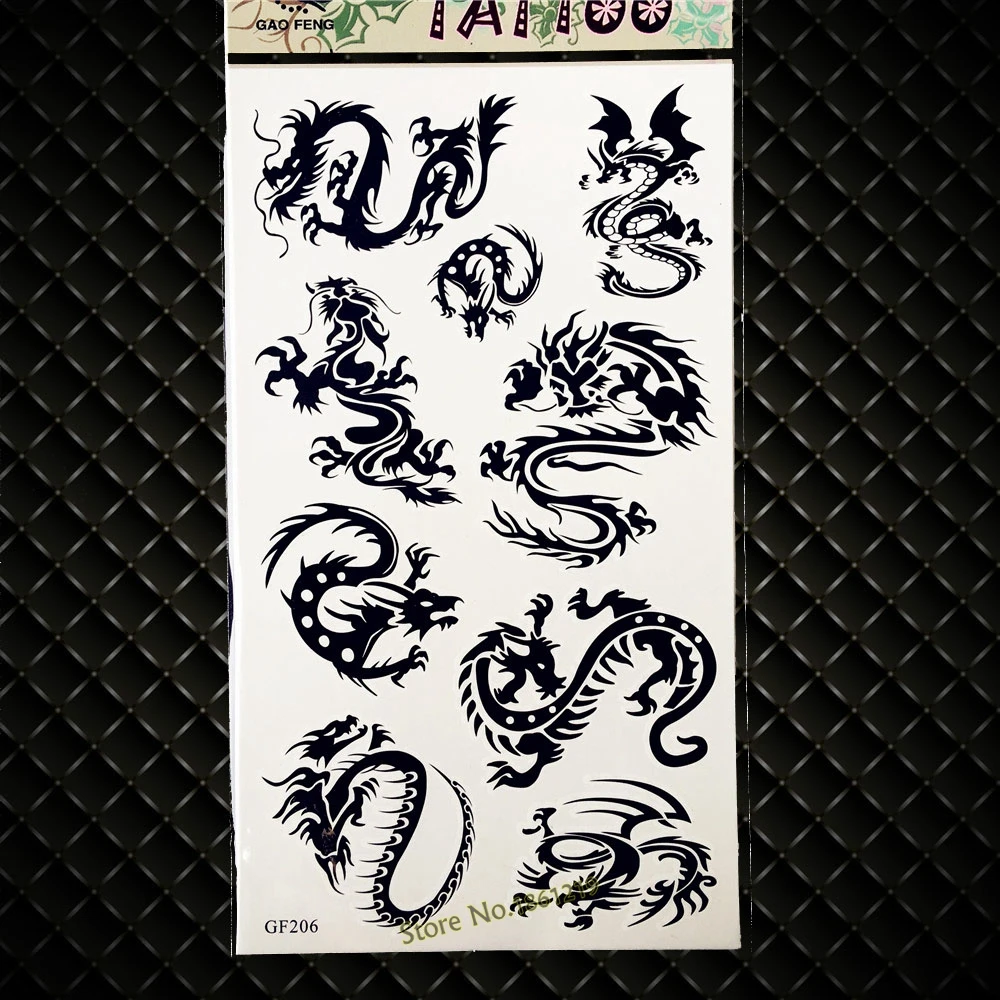 Chinese Myth Black Flying Dragon Waterproof Temporary Tattoo Stickers GGF206 Fake Flash Disposable Tattoo For Kids Children Arm
Chinese Myth Black Flying Dragon Waterproof Temporary Tattoo Stickers GGF206 Fake Flash Disposable Tattoo For Kids Children Arm