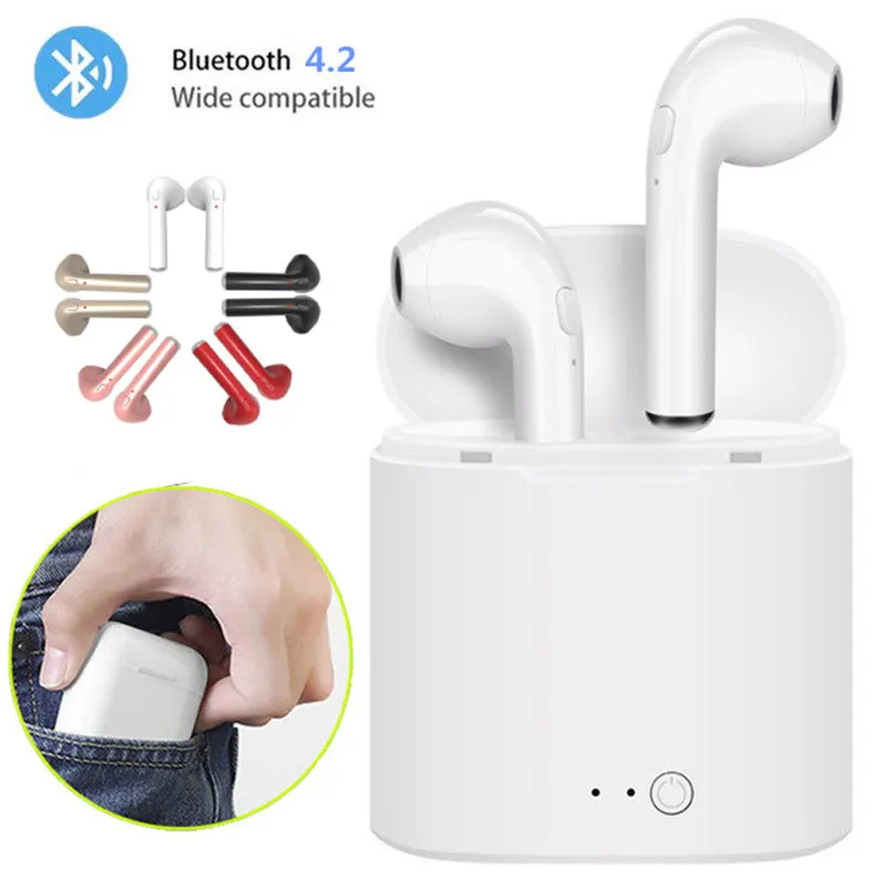 i7s TWS Wireless Bluetooth Earphone In-ear Stereo Earbud Headset With Charging Box Mic For iPhone Xiaomi Phone
i7s TWS Wireless Bluetooth Earphone In-ear Stereo Earbud Headset With Charging Box Mic For iPhone Xiaomi Phone