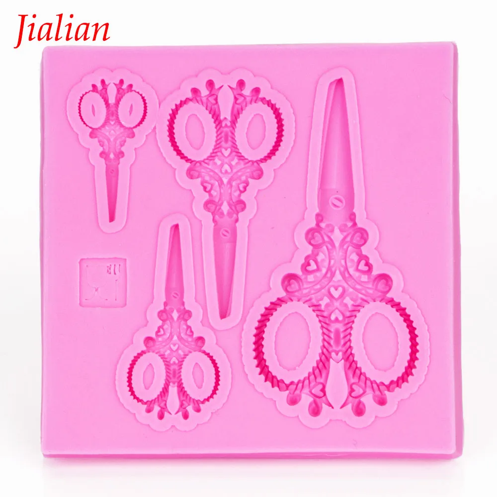 jialian scissors Shaped fondant silicone mold chocolate fudge cake decoration baking confectionery tools FT-1001
jialian scissors Shaped fondant silicone mold chocolate fudge cake decoration baking confectionery tools FT-1001