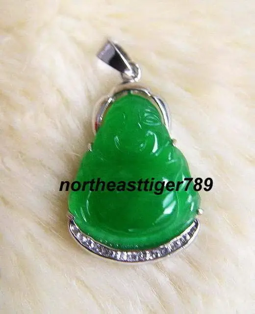 Hot sale Free Shipping 5 pcs >>18KWGP Green Jade Laughing Buddha Pendant & Necklace
Hot sale Free Shipping 5 pcs >>18KWGP Green Jade Laughing Buddha Pendant & Necklace