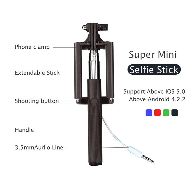 New Portable Handheld Extendable Monopod Selfie Stick With Capture Mirror For iPhone Samsung Smartphone LSMK99
New Portable Handheld Extendable Monopod Selfie Stick With Capture Mirror For iPhone Samsung Smartphone LSMK99