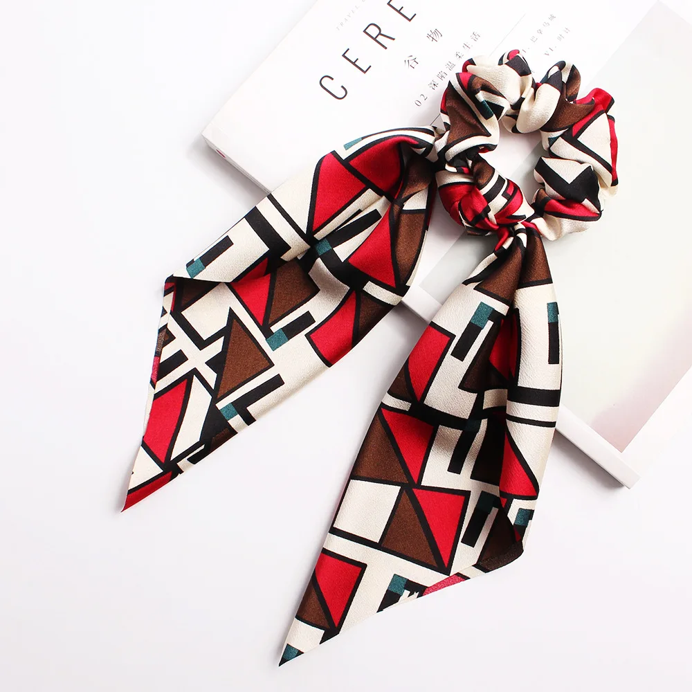 Geometric Pattern Hair Scrunchies Vintage Women Silk Elastic Hairband Bow Hair Rubber Ropes Hair Ties for Girls Accessories
Geometric Pattern Hair Scrunchies Vintage Women Silk Elastic Hairband Bow Hair Rubber Ropes Hair Ties for Girls Accessories