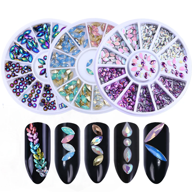 Marquise Series Nail Rhinestone Multi-color Opal Sharp Bottom Accessory Manicure 3D Nail Art Decorations in Wheel
Marquise Series Nail Rhinestone Multi-color Opal Sharp Bottom Accessory Manicure 3D Nail Art Decorations in Wheel