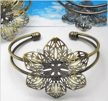 20pcs Wholesale ANTIQUE BRONZE Filigree Flower-shaped Tray Adjustable Cuff Bangle and Bracelets Blank Jewelry Finding
20pcs Wholesale ANTIQUE BRONZE Filigree Flower-shaped Tray Adjustable Cuff Bangle and Bracelets Blank Jewelry Finding
