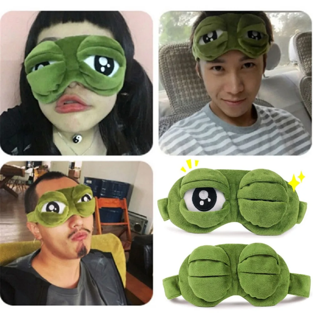 Soft Sad Frog Sleep Mask Rest Travel Relax Sleeping Aid Blindfold Ice Cover Eye Patch Sleeping Mask Case Anime Cosplay Costumes
Soft Sad Frog Sleep Mask Rest Travel Relax Sleeping Aid Blindfold Ice Cover Eye Patch Sleeping Mask Case Anime Cosplay Costumes