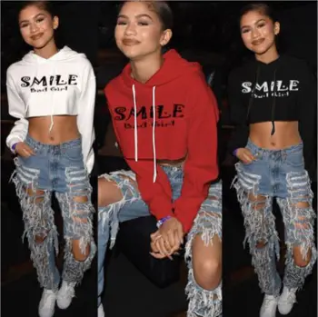 NEW Arrivals Womens Long Sleeve Short Hoodie Sweatshirt Print Crop Tops Pullover Casual Hoodies
NEW Arrivals Womens Long Sleeve Short Hoodie Sweatshirt Print Crop Tops Pullover Casual Hoodies