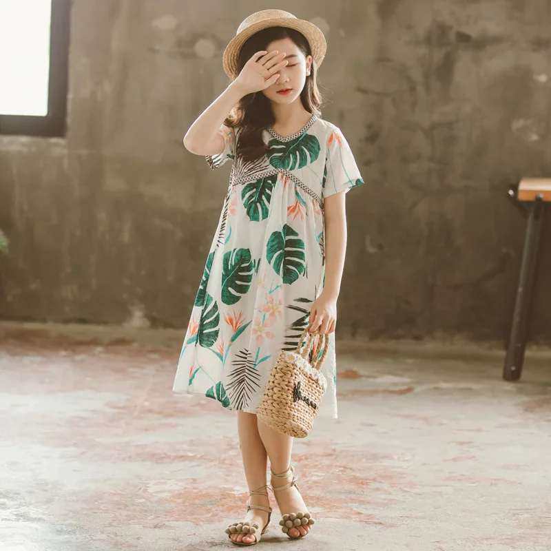 Baby Children Dress V-neck Banana Leaf Kids Dress Baby Summer Dress 2019 New Kids Dresses for Girls Toddler Clothes Cotton,#5153
Baby Children Dress V-neck Banana Leaf Kids Dress Baby Summer Dress 2019 New Kids Dresses for Girls Toddler Clothes Cotton,#5153