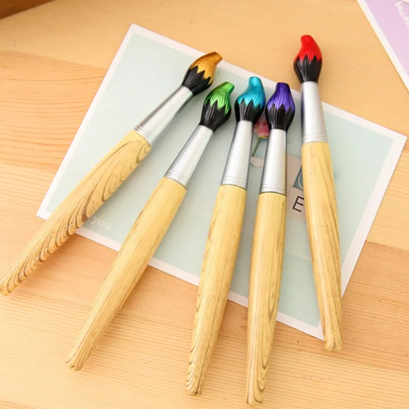 1PC Wooden Brush Style Ballpoint Pen Creative Ball pens For Kids Writing Students Children School Gift Stationery
1PC Wooden Brush Style Ballpoint Pen Creative Ball pens For Kids Writing Students Children School Gift Stationery