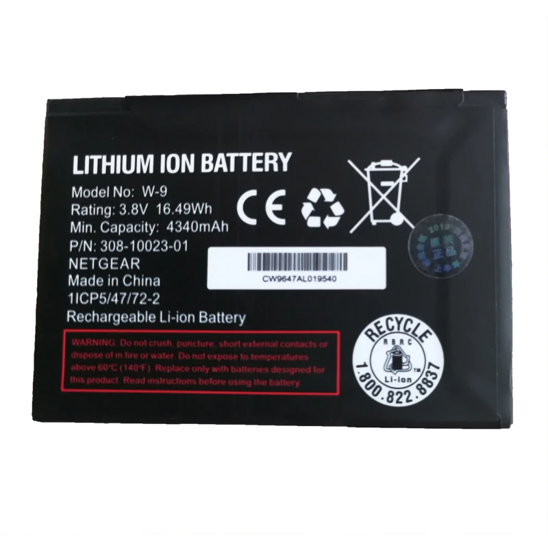 3.8V 4340mAh W-9 Battery For NETGEAR AirCard AC810S AC815 Verizon Jetpack Hotspot AC791L W9 Rechargeable Li-ion batteries
3.8V 4340mAh W-9 Battery For NETGEAR AirCard AC810S AC815 Verizon Jetpack Hotspot AC791L W9 Rechargeable Li-ion batteries