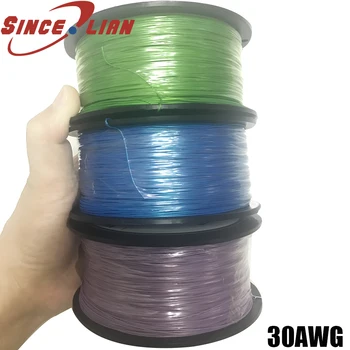 

305 Meters OK Line 0.45mm P/N B30-1000 US imports High temperature Wire Silver plated Cable UL1423 30AWG PCB Flying Jumper Wire