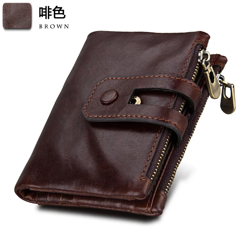 Fashion Wallet for Men RFID-Proof Leather Purse Coin Holder Genuine Cowhide Leather Bags Male Wallet
Fashion Wallet for Men RFID-Proof Leather Purse Coin Holder Genuine Cowhide Leather Bags Male Wallet