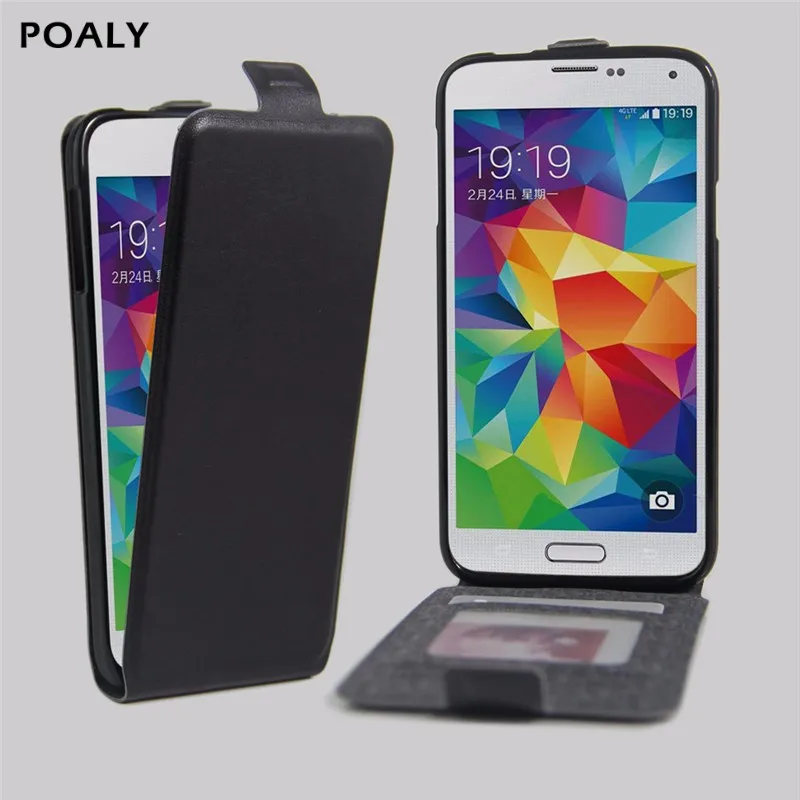 Фото Роскошный чехол бумажник из искусственной кожи для Samsung Galaxy S5 Neo G903F SM G900F Duos