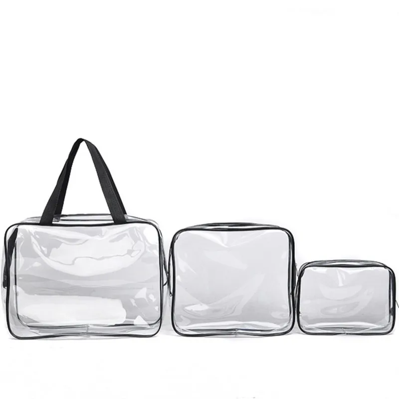 3Pcs Transparent Travel Cosmetic Bags Women Men Zipper Clear PVC Makeup Bags Organizer Beauty Make Up Bath Wash Handbag Case bag
3Pcs Transparent Travel Cosmetic Bags Women Men Zipper Clear PVC Makeup Bags Organizer Beauty Make Up Bath Wash Handbag Case bag