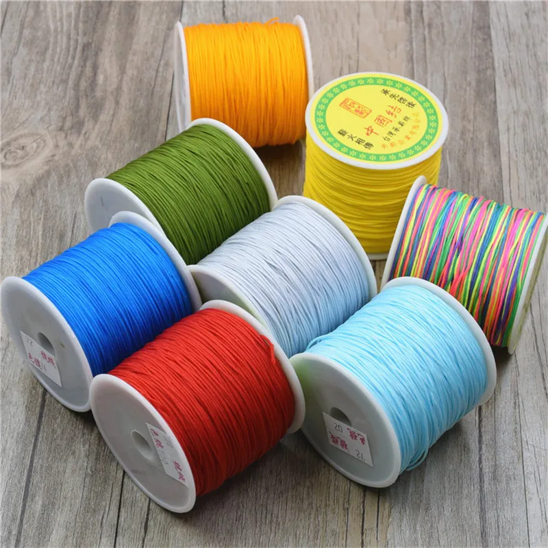 10m 0.8 Nylon Cord Chinese Knot Thread Macrame Cord Bracelet Braided String DIY Tassels Beading String Thread Findings Making
10m 0.8 Nylon Cord Chinese Knot Thread Macrame Cord Bracelet Braided String DIY Tassels Beading String Thread Findings Making