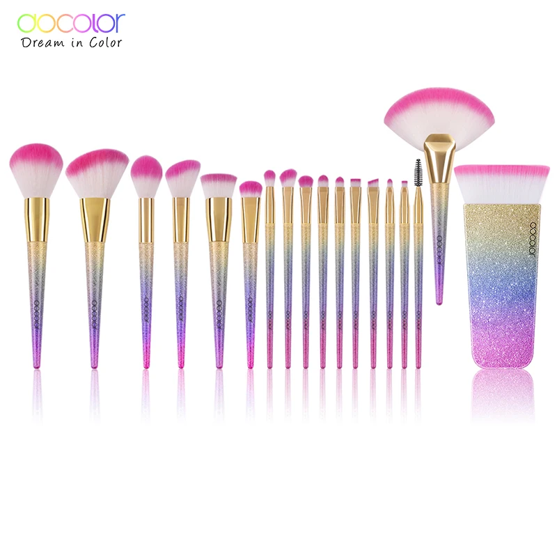 Docolor 18 PCS Makeup Brushes Set Synthetic Hair Foundation Powder Contour Brush Blending Eyebrow Lip Make UP Brushes Maquiagem
Docolor 18 PCS Makeup Brushes Set Synthetic Hair Foundation Powder Contour Brush Blending Eyebrow Lip Make UP Brushes Maquiagem