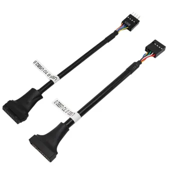 2-Pack USB Motherboard Connector 20 Pin USB 3.0 Male/Female to 9 Pin USB 2.0 Female/Male Adapter Cable
2-Pack USB Motherboard Connector 20 Pin USB 3.0 Male/Female to 9 Pin USB 2.0 Female/Male Adapter Cable
