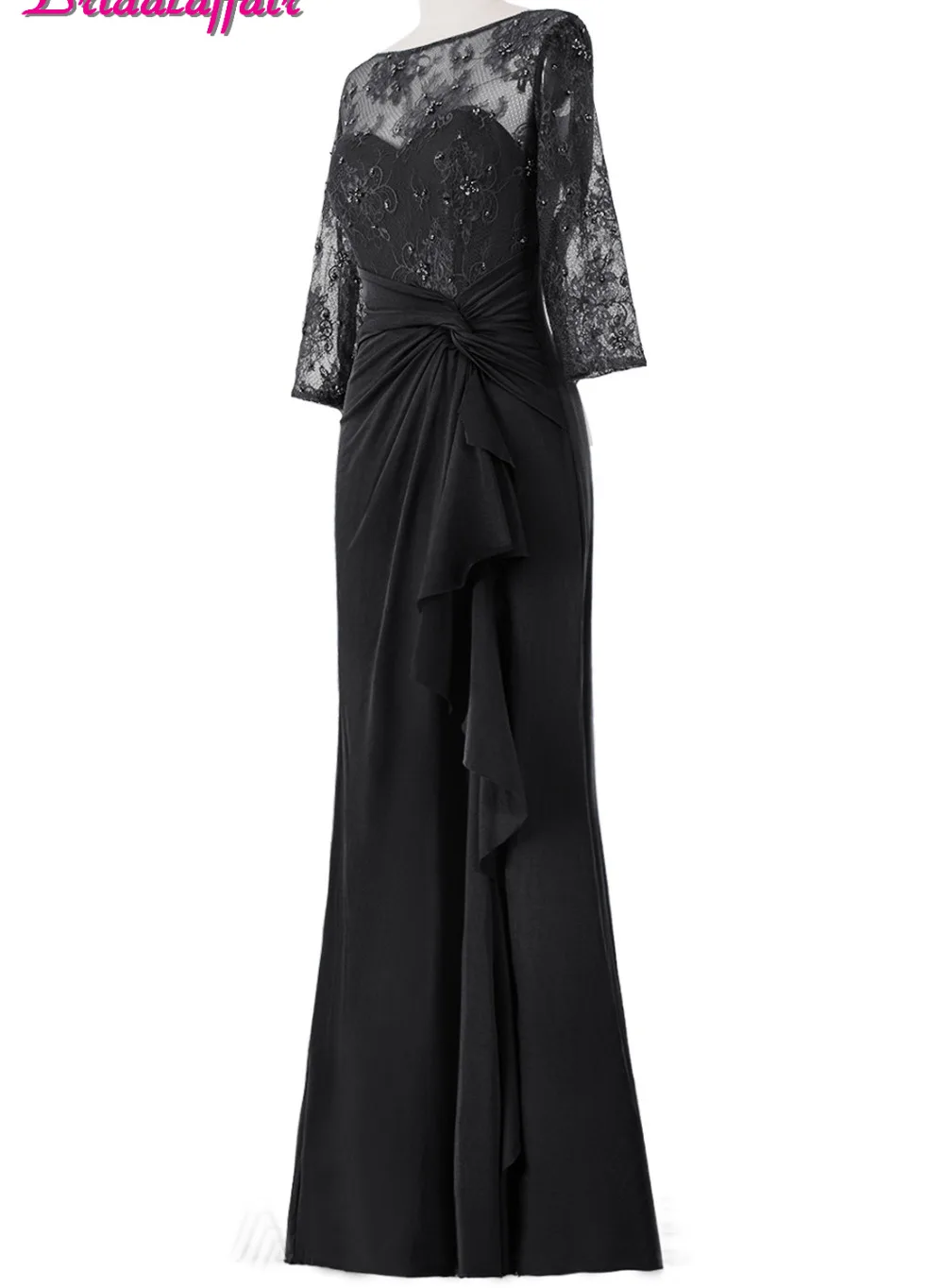 KapokBanyan Real Photo Black Lace Boat Neck Prom Dresses 2017 Half Sleeve V Back Appliques Party Gown New Cheap Vestido de festa
KapokBanyan Real Photo Black Lace Boat Neck Prom Dresses 2017 Half Sleeve V Back Appliques Party Gown New Cheap Vestido de festa
