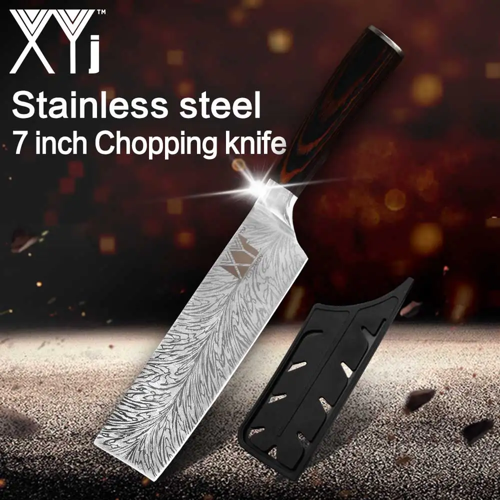 XYj Kitchen Knife Professional Japanese Chef Knives 7CR17 440C High Carbon Stainless Steel Meat Cleaver Slicer Santoku Knife
XYj Kitchen Knife Professional Japanese Chef Knives 7CR17 440C High Carbon Stainless Steel Meat Cleaver Slicer Santoku Knife