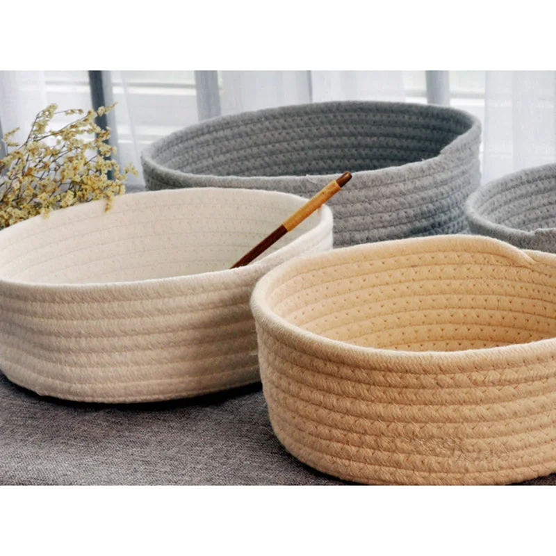 1Pc Hand Woven Basket Laundry Basket Storage Office Sundries Handmade Knitting Cotton Hamper LBShipping
1Pc Hand Woven Basket Laundry Basket Storage Office Sundries Handmade Knitting Cotton Hamper LBShipping