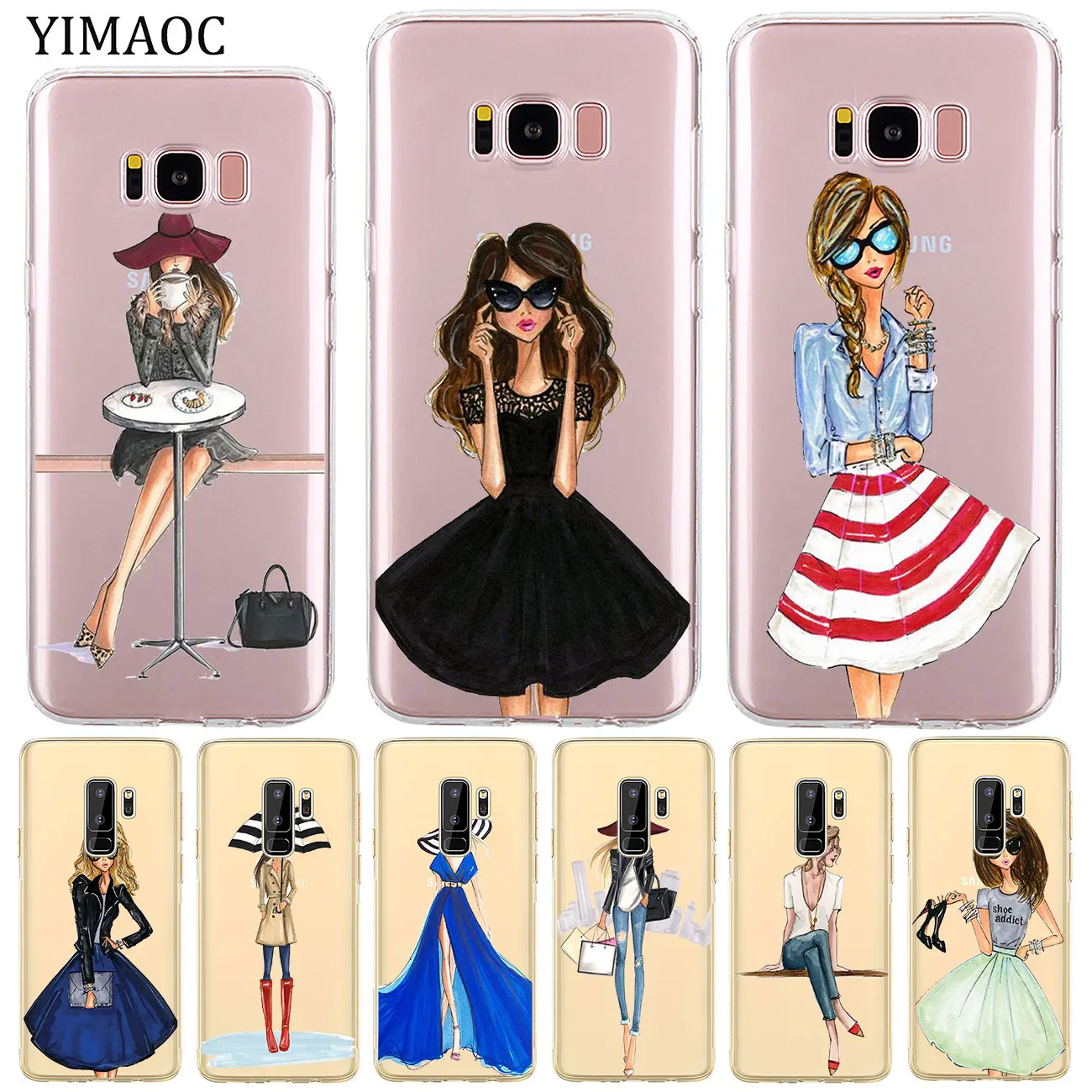 Красивое платье для девочек YIMAOC мягкий силиконовый чехол телефона Samsung Galaxy S10e S10 S9