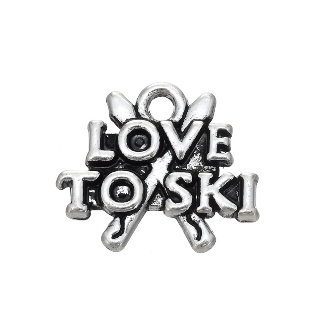 EUEAVAN 30pcs Casual Type Sport Word Charms Love To Ski Pendants For Jewelry Making Fit Bracelet Necklace Key Chain DIY
EUEAVAN 30pcs Casual Type Sport Word Charms Love To Ski Pendants For Jewelry Making Fit Bracelet Necklace Key Chain DIY