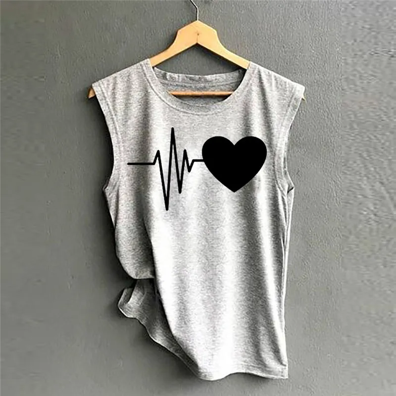 Plus Size Summer Tank Tops Women Good Vibes Print Gray O-Neck Tank Female Casual Loose Vest Love Sleeveless Ladies Tops Tee J#22
Plus Size Summer Tank Tops Women Good Vibes Print Gray O-Neck Tank Female Casual Loose Vest Love Sleeveless Ladies Tops Tee J#22