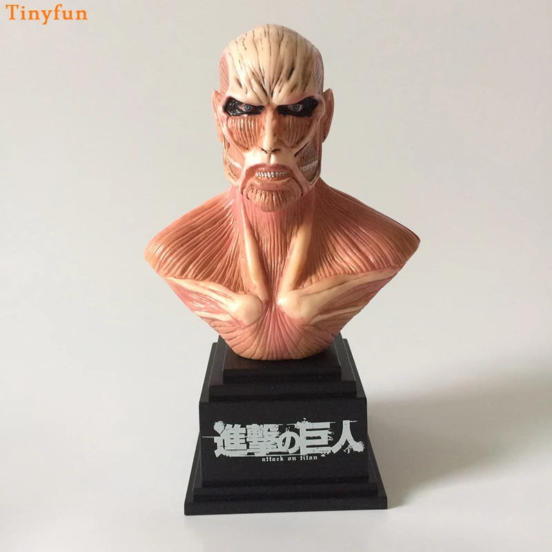 Attack On Titan Bust Action Figure 1/8 scale painted figure Titan Bust Doll PVC figure Toy Brinquedos Anime 18CM
Attack On Titan Bust Action Figure 1/8 scale painted figure Titan Bust Doll PVC figure Toy Brinquedos Anime 18CM