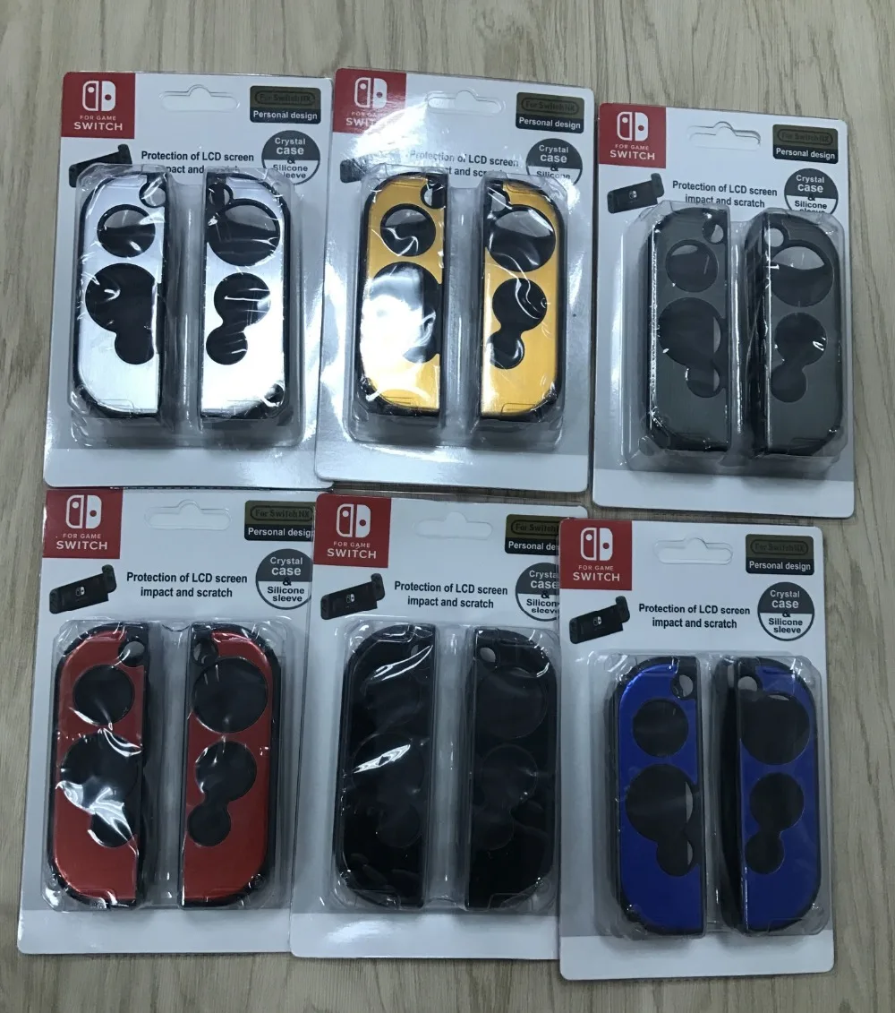 for nintendo switch ns joy-con controller game pad silicone protect case set crystal plastic aluminum protect case shell cover
for nintendo switch ns joy-con controller game pad silicone protect case set crystal plastic aluminum protect case shell cover
