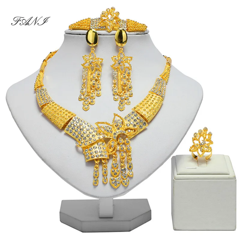 Fani Exquisite Dubai Gold Colorful Jewelry Set Nigerian Wedding woman accessories jewelry set African Beads costume Jewelry Set
Fani Exquisite Dubai Gold Colorful Jewelry Set Nigerian Wedding woman accessories jewelry set African Beads costume Jewelry Set