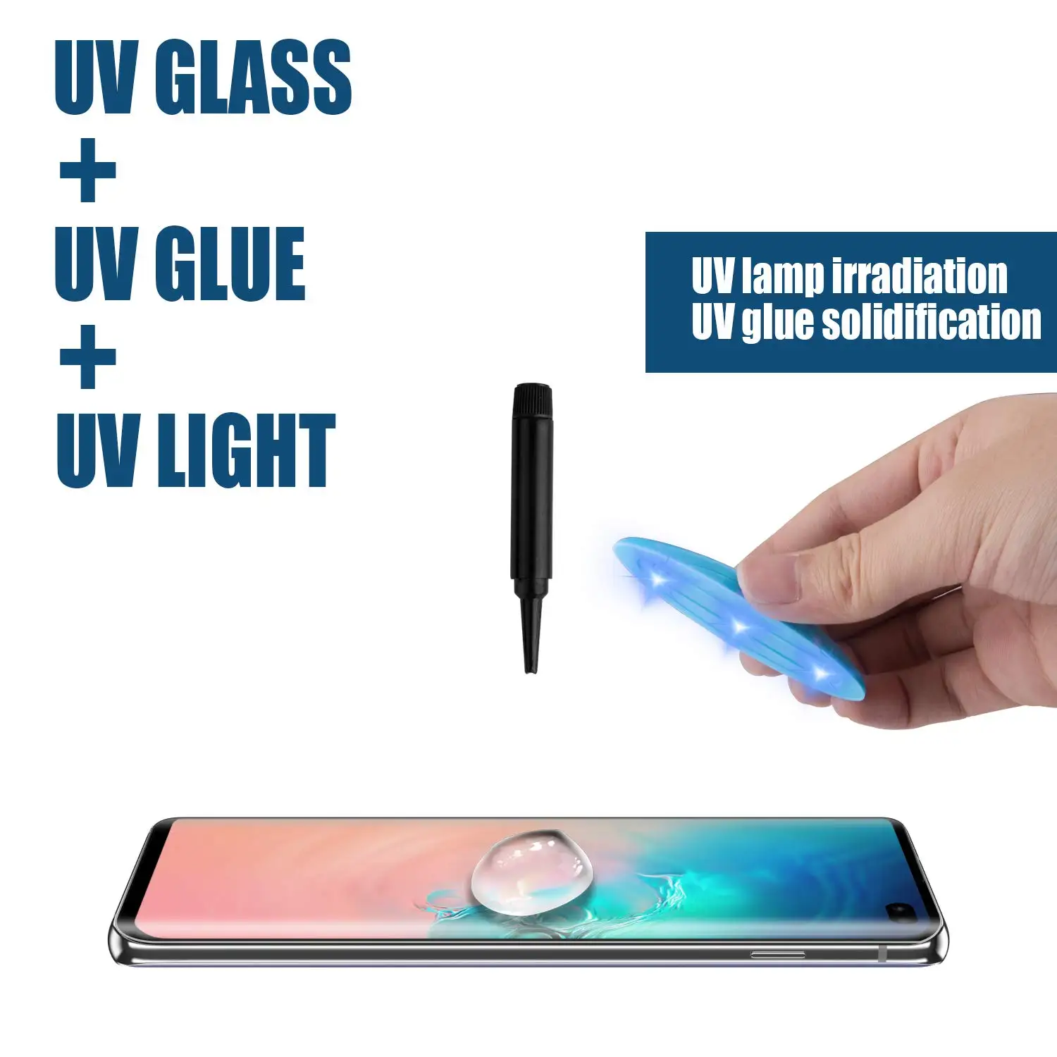 UV Full glue tempered glass For Samsung S8 S9 S10 Plus screen protector For Samsung Galaxy S10E Note 8 9 S7 Edge with UV liquid
UV Full glue tempered glass For Samsung S8 S9 S10 Plus screen protector For Samsung Galaxy S10E Note 8 9 S7 Edge with UV liquid