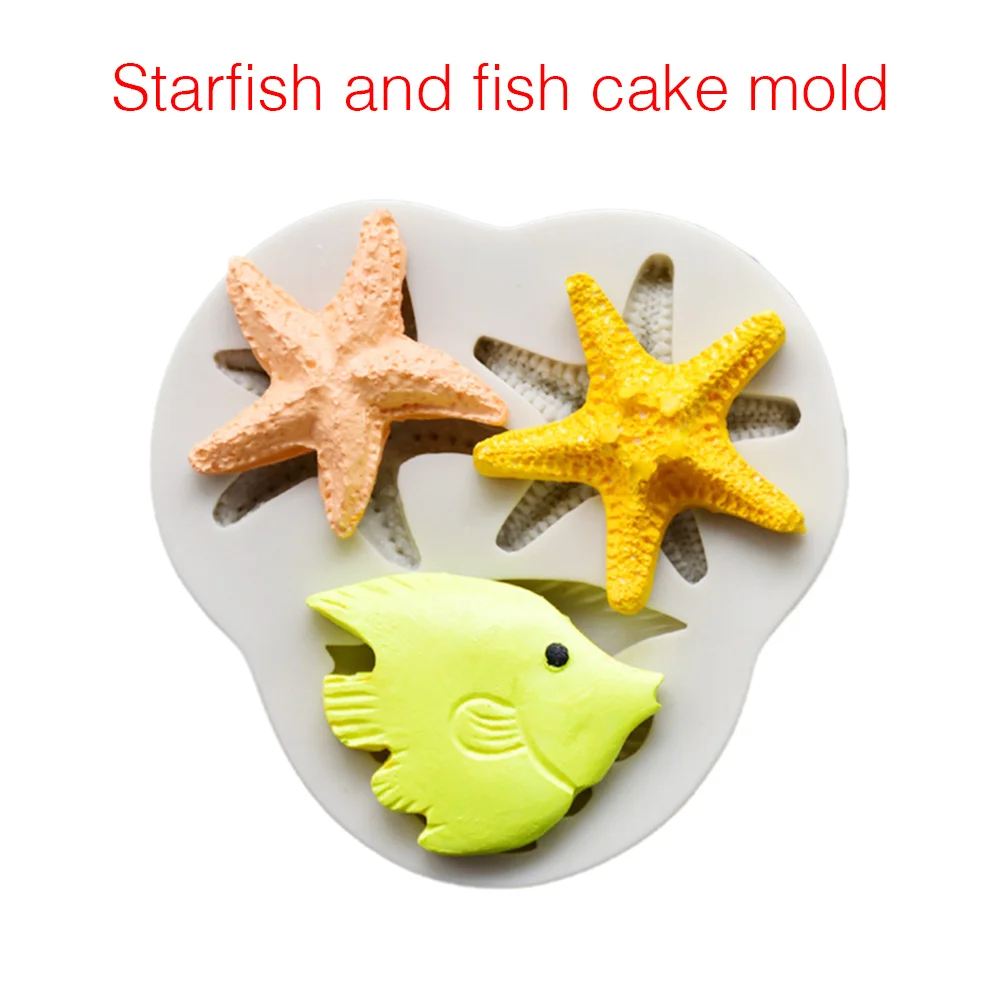 Starfish Fish Shape Silicone Baking Mould Cooking Equipment Party Supplies Bakeware Cake Gum Gray DIY Chocolate Tool Dessert
Starfish Fish Shape Silicone Baking Mould Cooking Equipment Party Supplies Bakeware Cake Gum Gray DIY Chocolate Tool Dessert