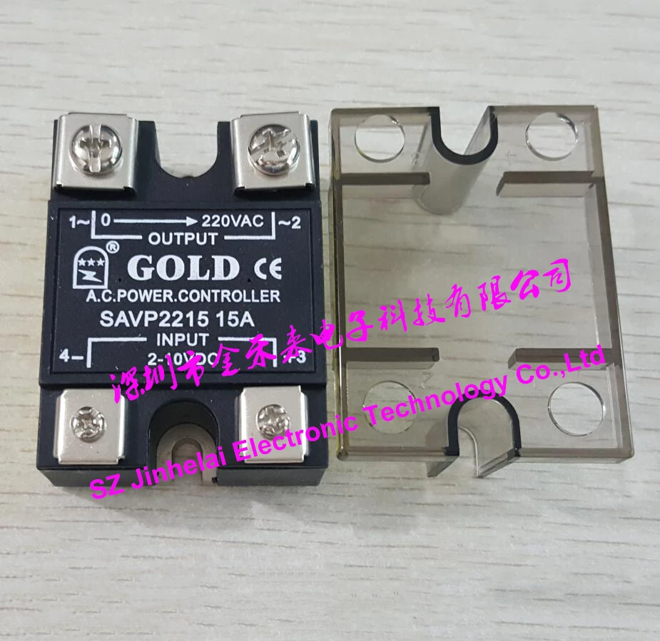 New and original SAVP2215 GOLD Solid state relay Regulating module 15A 220V 2-10V or 4-20MA
New and original SAVP2215 GOLD Solid state relay Regulating module 15A 220V 2-10V or 4-20MA