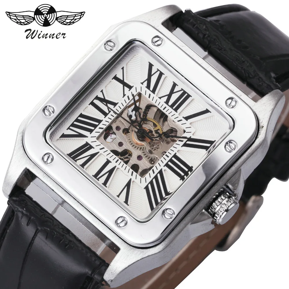 2019 Men's Casual Automatic Watches WINNER Brand Luxury Mechanical Man Watch Rectangle Casual Reloj Hombre Skeleton Wristwatches
2019 Men's Casual Automatic Watches WINNER Brand Luxury Mechanical Man Watch Rectangle Casual Reloj Hombre Skeleton Wristwatches