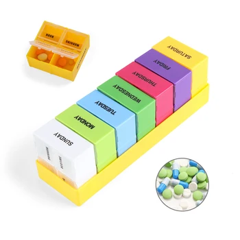 1 PC Portable Pill Box Weekly 7 Day medicine Box Tablets Holder 28 Slot Storage Folding Vitamin Medicine Health Care Pill Cases
1 PC Portable Pill Box Weekly 7 Day medicine Box Tablets Holder 28 Slot Storage Folding Vitamin Medicine Health Care Pill Cases
