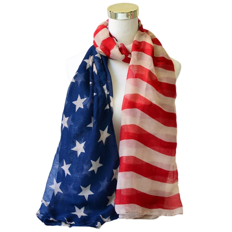 New Women American Flag Pattern Scarf Shawl Female Scarves FZ 24BC Style Voile Thin and Breathable Scarf
New Women American Flag Pattern Scarf Shawl Female Scarves FZ 24BC Style Voile Thin and Breathable Scarf