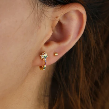 gold color micro pave white rainbow cz minimal 2019 summer jewelry new minimal small cz hoop earring
gold color micro pave white rainbow cz minimal 2019 summer jewelry new minimal small cz hoop earring