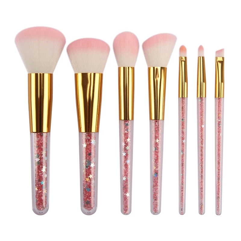 7 Makeup Brushes Pink Crystal Diamond Handle Make Up Brush Set Foundation Eyeshadow Powder Facial Contour Concealer Beauty Tools
7 Makeup Brushes Pink Crystal Diamond Handle Make Up Brush Set Foundation Eyeshadow Powder Facial Contour Concealer Beauty Tools