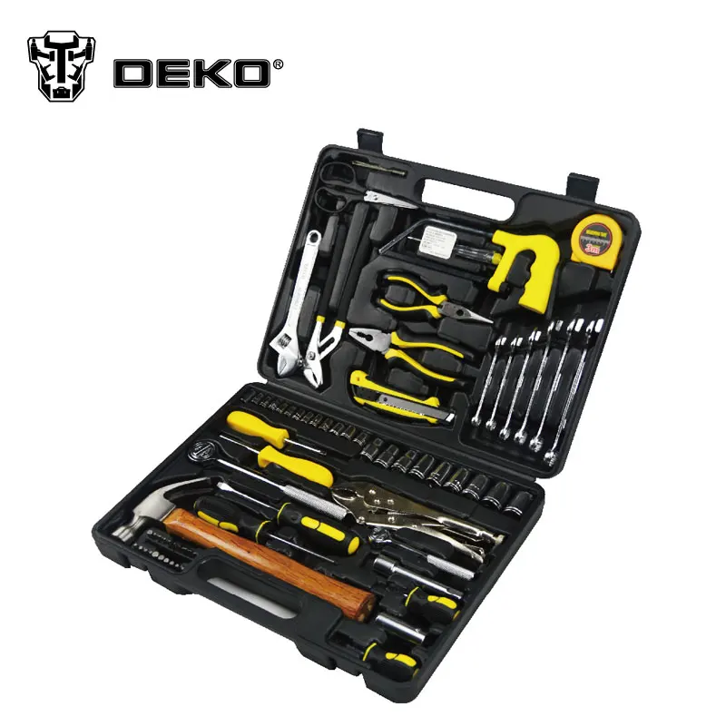 DEKO 78pcs Wrench Screwdriver Hand Tool Set